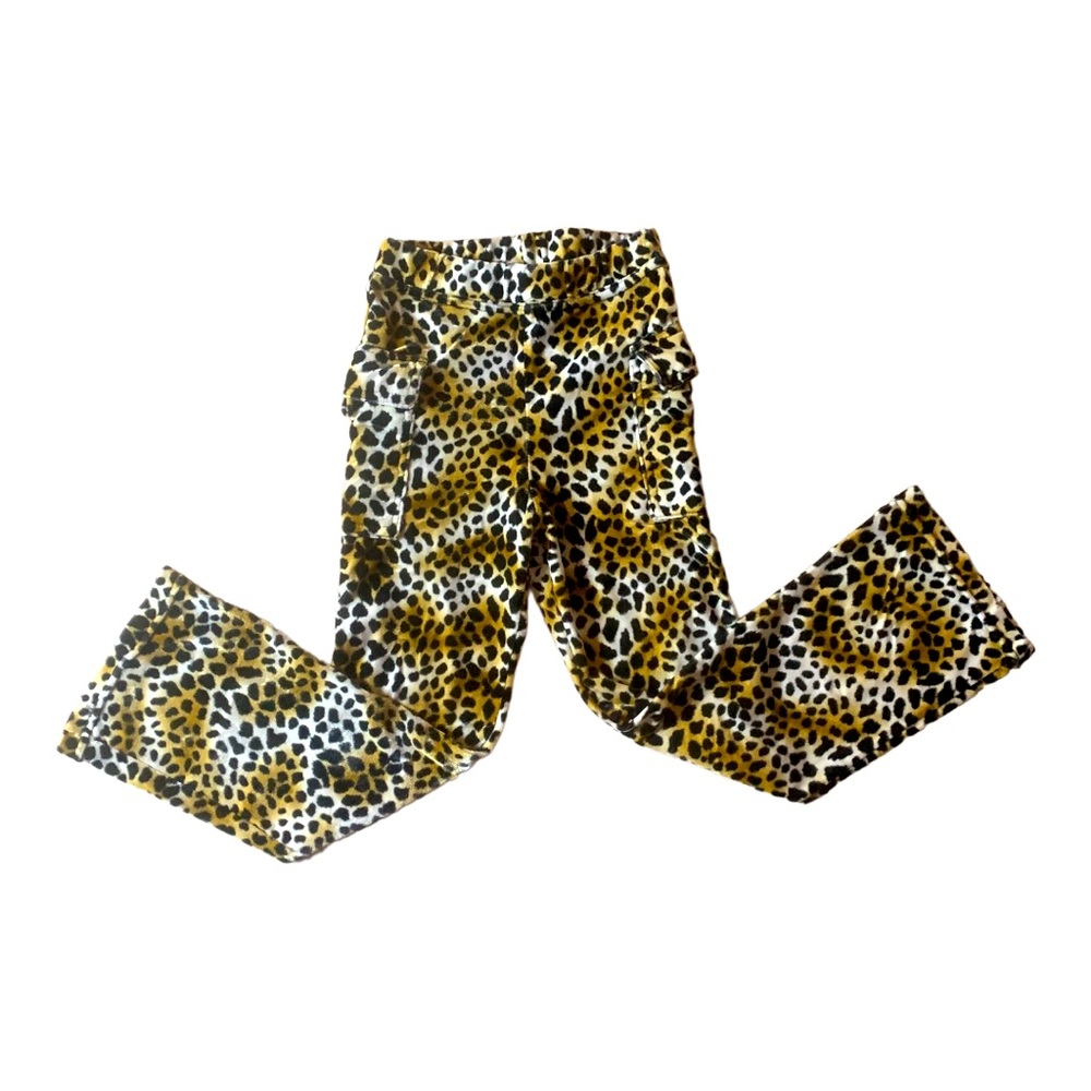 THE CHILDREN'S PLACE Vintage Velour Leopard Print Pants - Size Small (4-5)